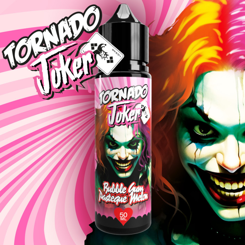 Eliquide Bubble Gum Pasteque Melon Tornado Joker 50ml